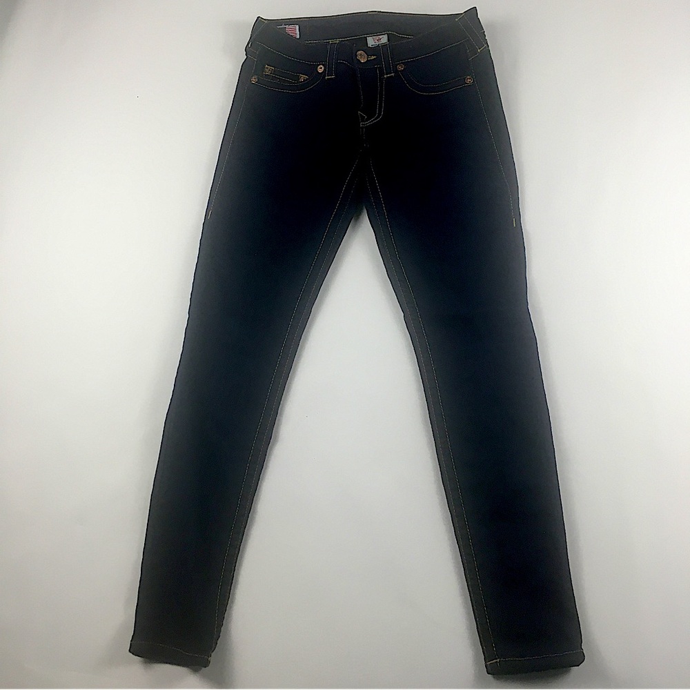 True Religion dark wash slim skinny jeans size 28
